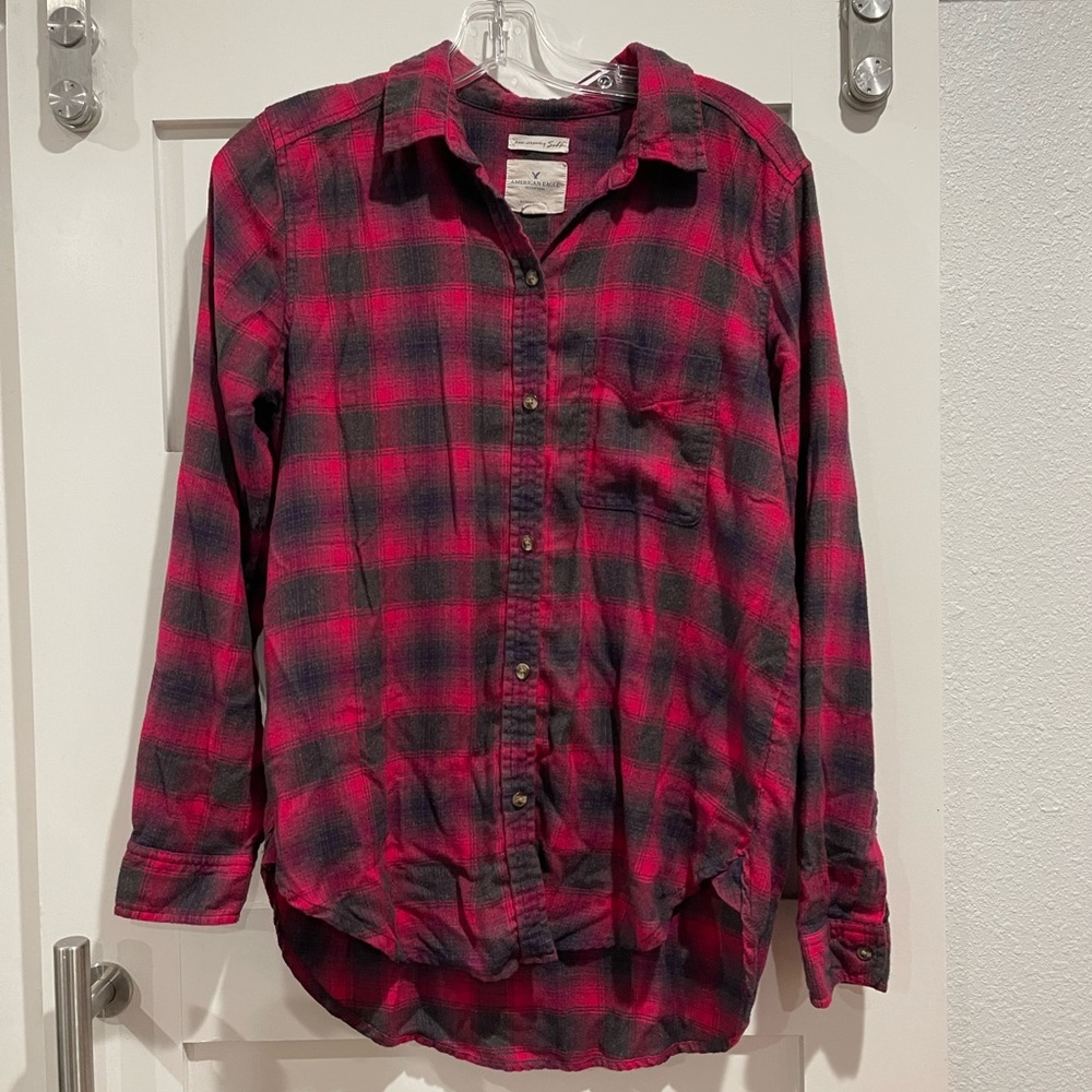 AE Boyfriend fit soft flannel
